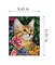 Gobelin canvas for halfstitch without yarn Cat and Flowers 3536H